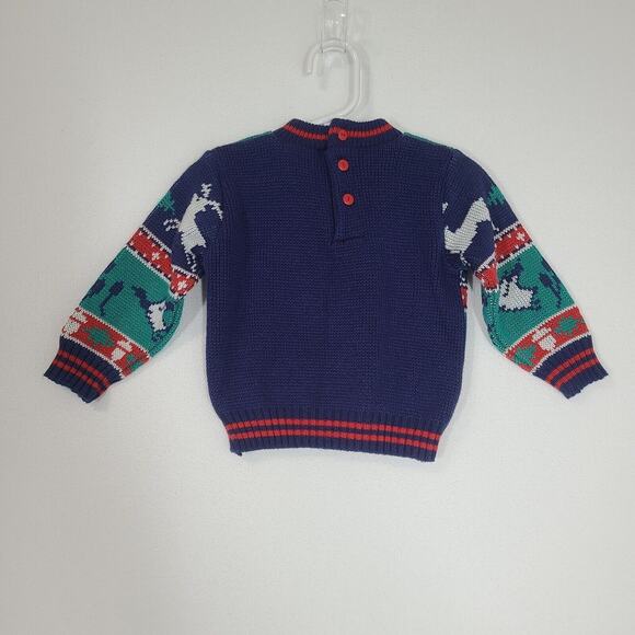 VTG Honors Infant Baby Toddler Sweater Deer Goose Animals Cottagecore 18 Months - Picture 7 of 11